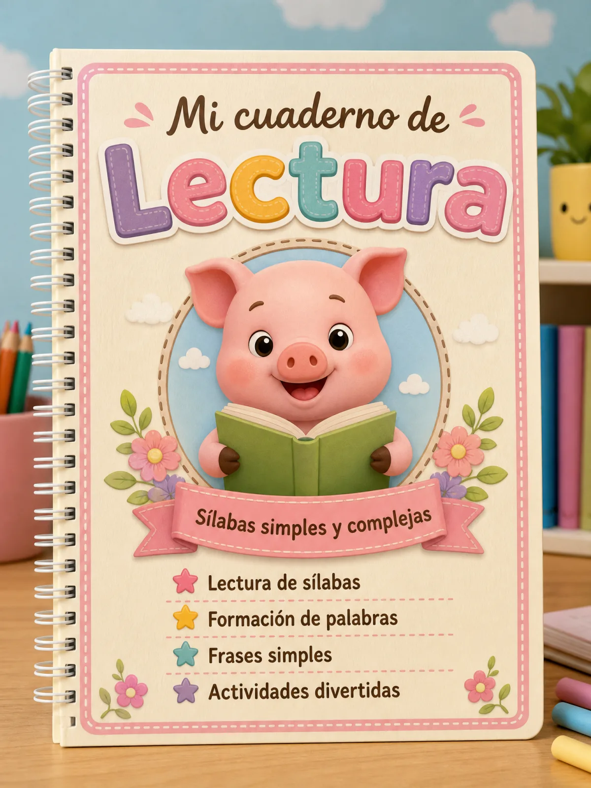 Mi cuaderno de Lectura: sílabas simples y complejas